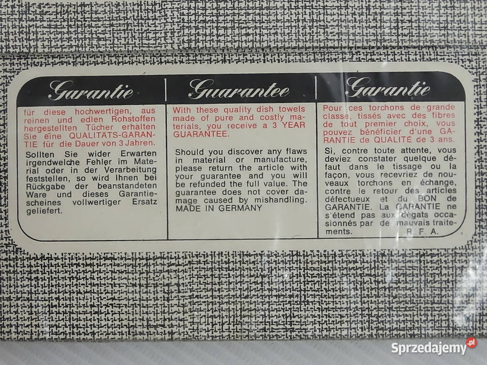 Komplet 3 Ścierki Kuchenne Półlniane SCHACH Biłgoraj sprzedam