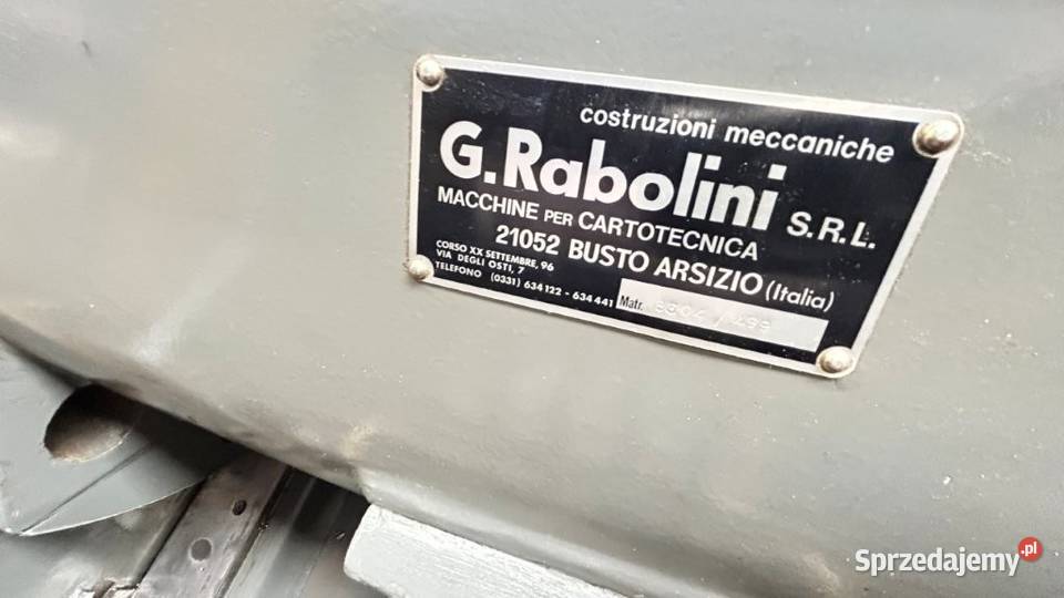 Rabolini Imperia C tygiel do sztancowania i Katowice sprzedam