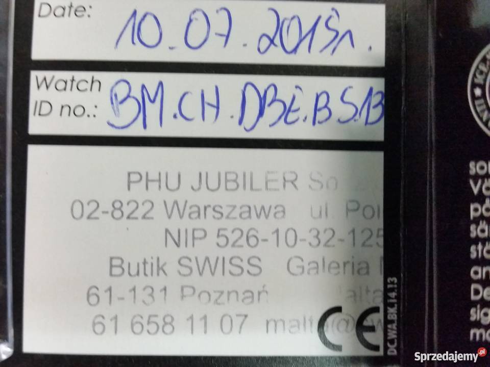 Zegarek Ice Watch BmChDbeBS13 Biżuteria dla Panów Polkowice