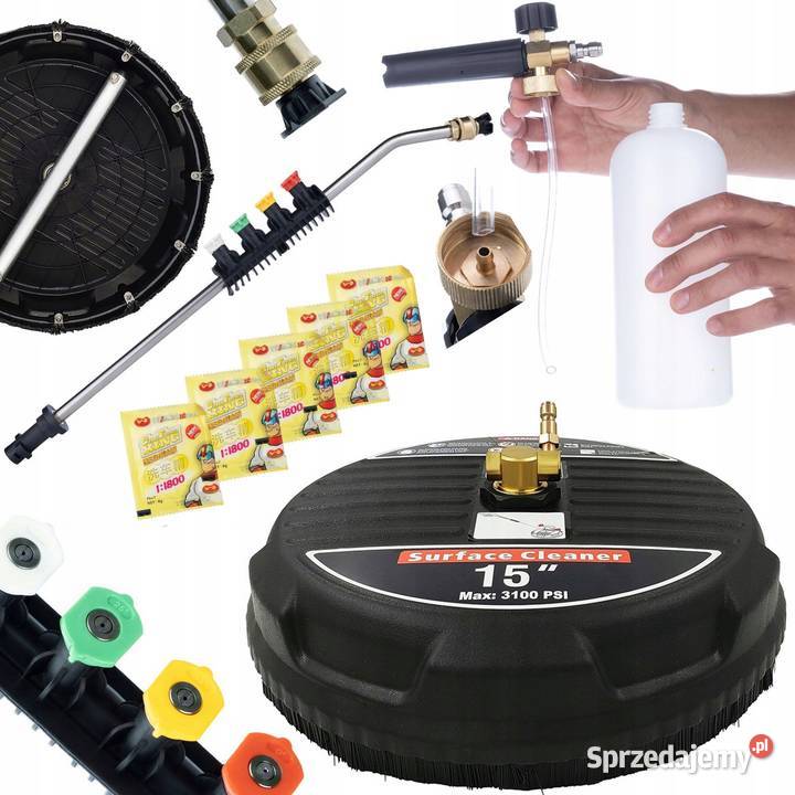 Szczotka TRacer 15 z Lanca 14 i Pianownicą Osprzęt do myjek małopolskie Ludźmierz