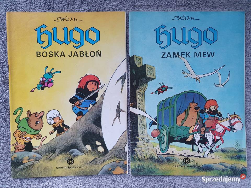 Hugo komplet 5 komiksów pierwsze wydania 1990 dla dzieci