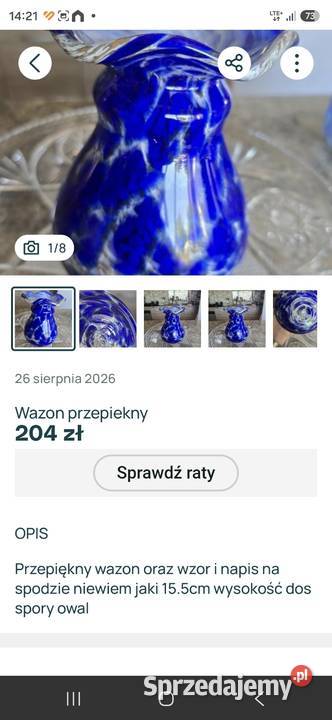 Wazon z sygnatura Międzyrzecz