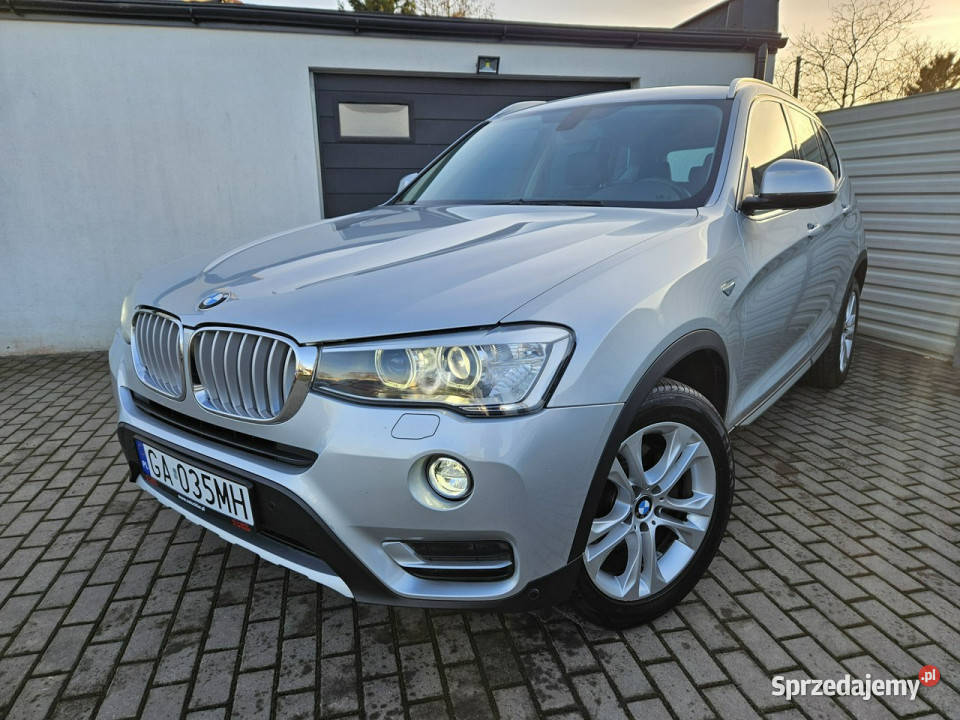 BMW X3 20 190 automat XDRIVE bezwypadek ZADBANA światła do jazdy dziennej Gdynia