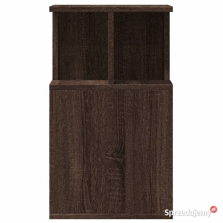 Stolik boczny brązowy dąb 35x35x60 WM840743 mazowieckie Warszawa