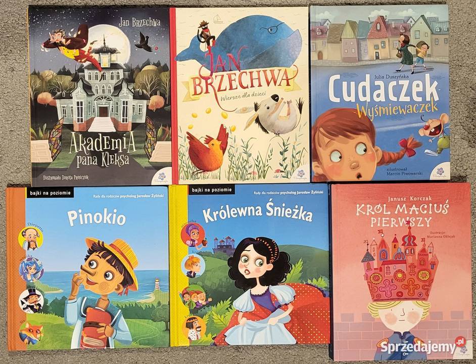 Wiersze Brzechwa Królewna Śnieżka Pinokio ISBN 9788328060579 Książki dla dzieci Ząbki