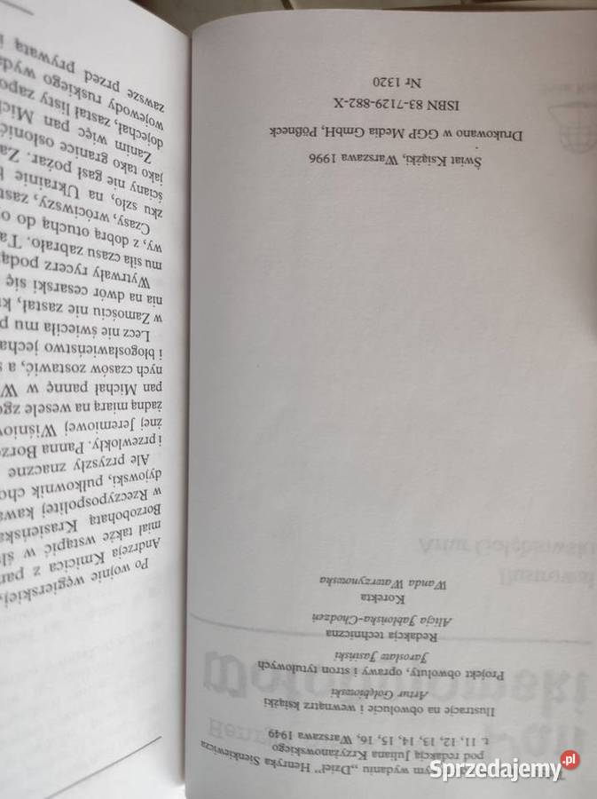 Pan Wołodyjowski Henryk Sienkiewicz powieść Kielce