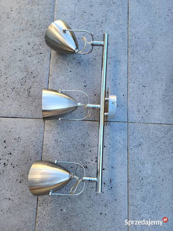 Lampa sufitowa metalowa potrójna Łódź
