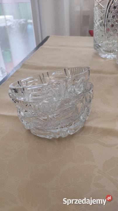 Zestaw 4 miseczek salaterek popielniczek szkło Żyrardów