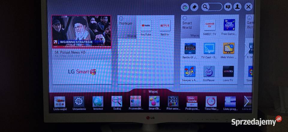 Telewizor Lg smart 29 biały Telewizory małopolskie Nowy Sącz