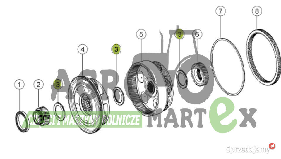 0005016720 5016720 OSIOWE ŁOŻYSKO IGIEŁKOWE Wichrów