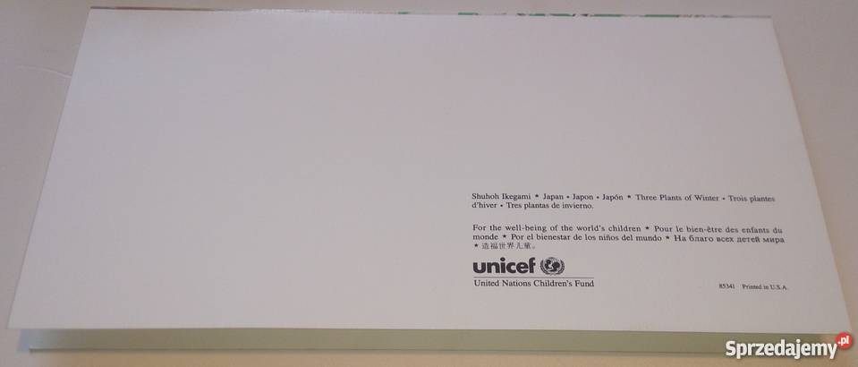 Unicef Zestaw 10 kart 10 kopert Three Plants of
