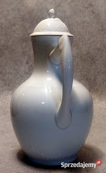 Royal Copenhagen Dzbanek Piękna Biała porcelana Luboń