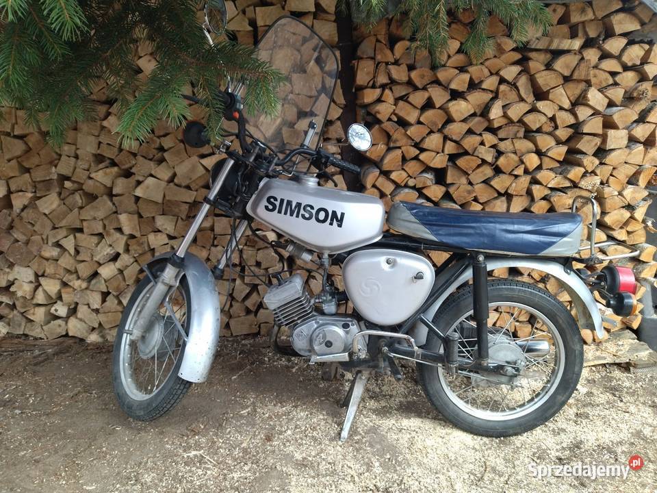 Simson S51 z 1990 roku dokumentami Radomsko