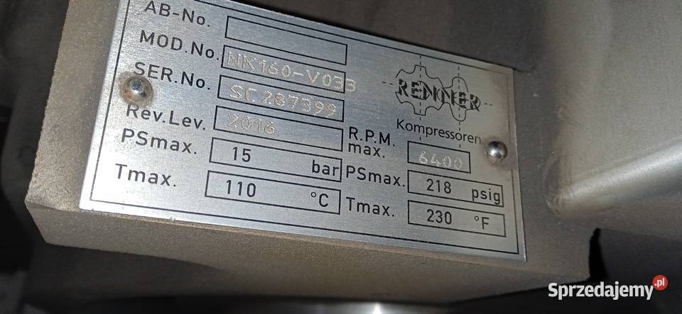 Sprężarka śrubowa RENNER RS 37 Silnik 37 kW 959