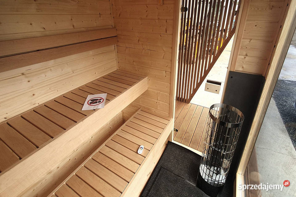 SAUNA OGRODOWA MODERN LUX z przedsionkiem Sauny Kamienna Góra