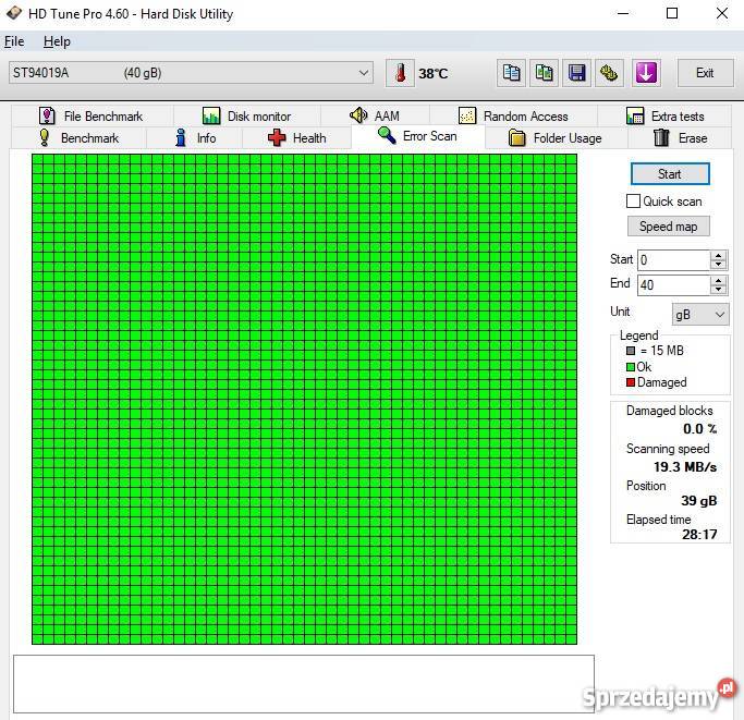 Dysk twardy 40GB ATA IDE 25 Seagate Olsztyn
