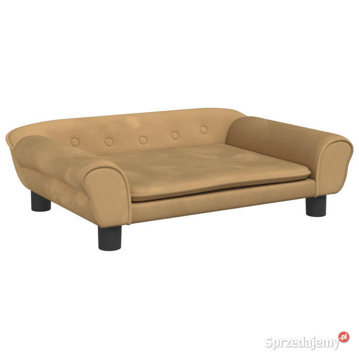 Sofa dzieci brązowa 70x45x26 aksamit WM3196405 mazowieckie Warszawa