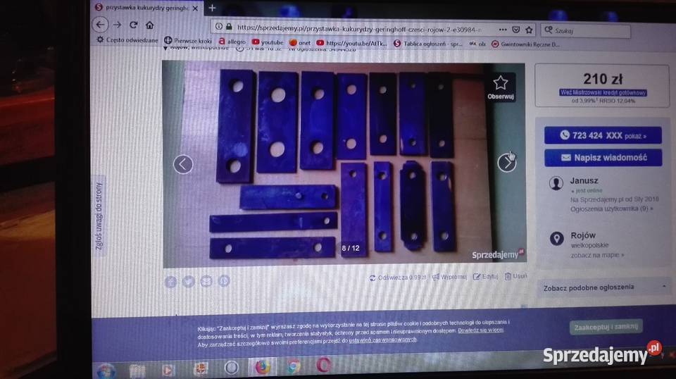 Noże bijaki im do śrutownika rozdrabniacza NEURO