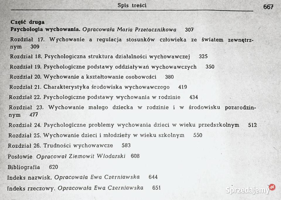 Psychologia wychowawcza M Przetacznikowa Z lubelskie