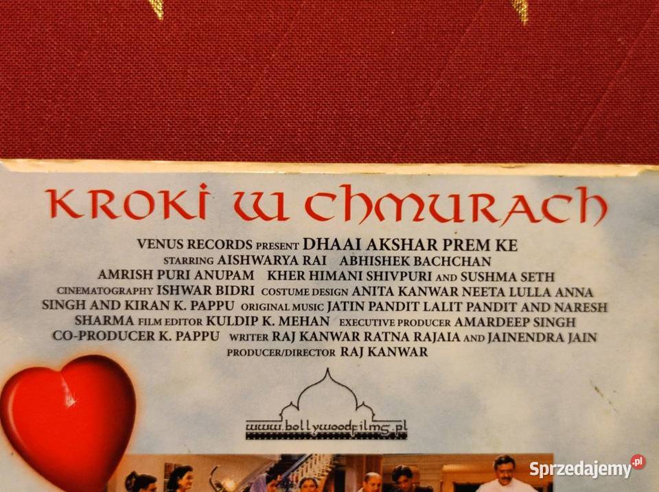 Kroki w chmurach dvd cd film Bollywood romans Kielce