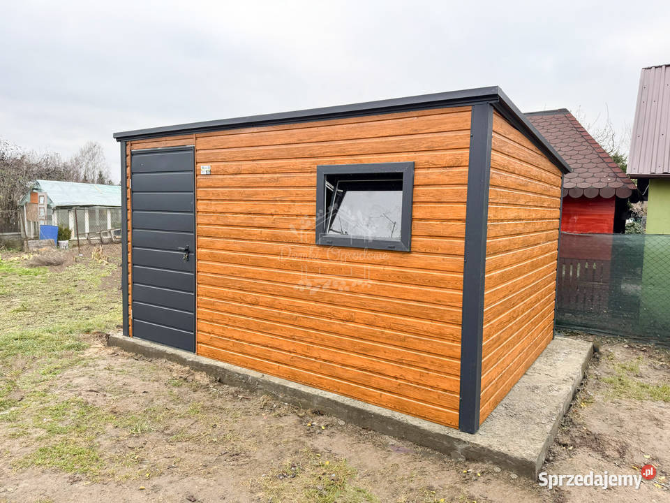 Schowek domek ogrodowy 35x25m okno jasny orzech Grudziądz