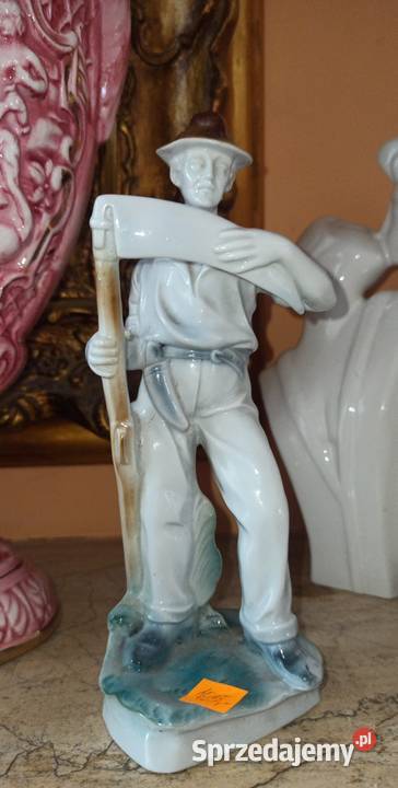 Figurka Kosiarz Żniwiarz Grafenthal Carl Gdańsk