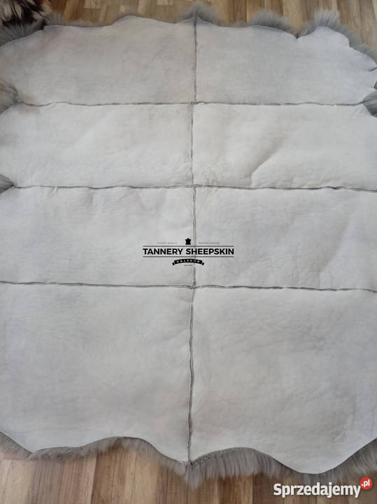 Skóra Owcza Szara Dywan Narzuta Z 8 skór Skóry małopolskie Szaflary sprzedam