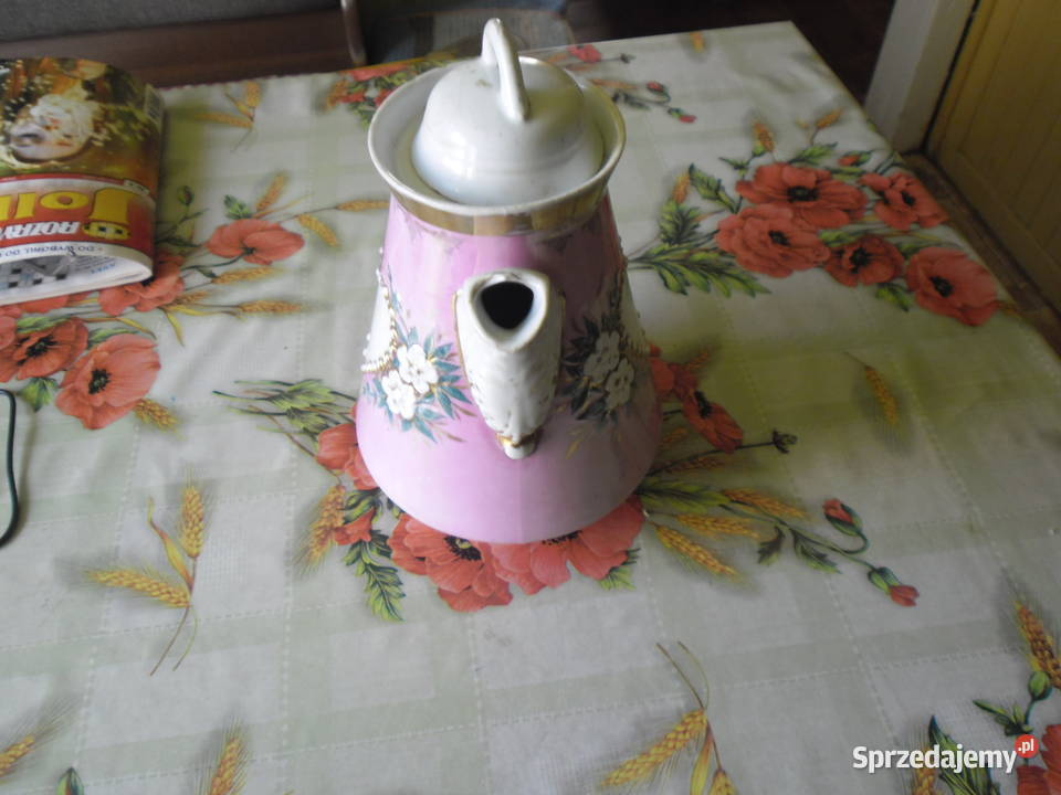 Dzbanek porcelanowy z serduszkami mazowieckie Zwoleń