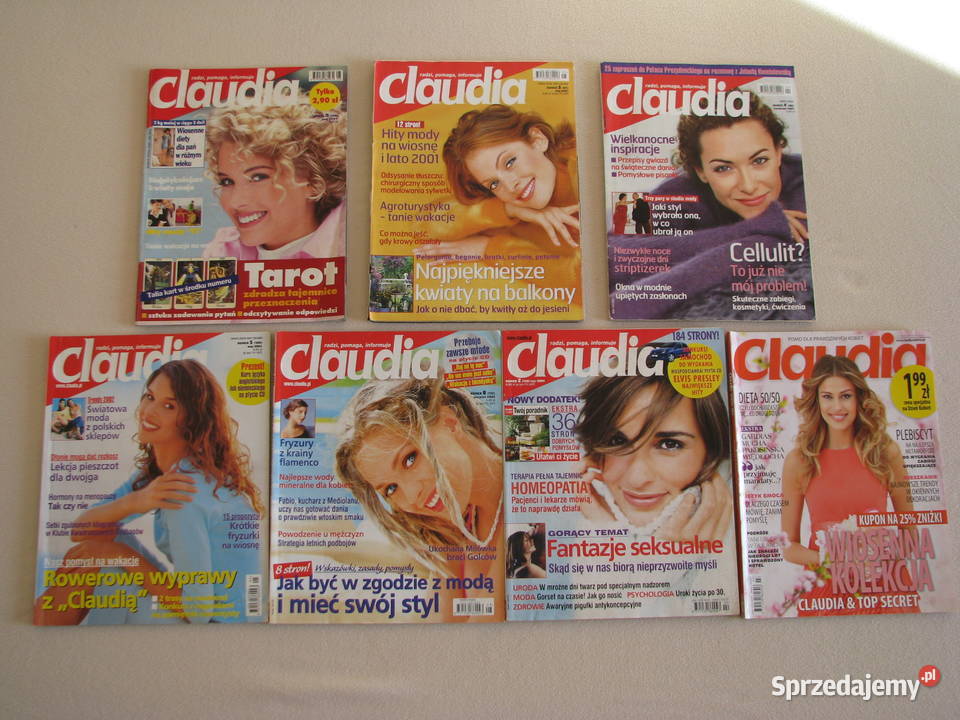 Magazyn Claudia miesięcznik z lat 1997 2013 Brzegi sprzedam