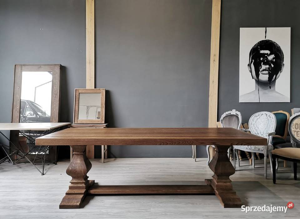 Stół dębowy szczotkowany rozkładany Łódź