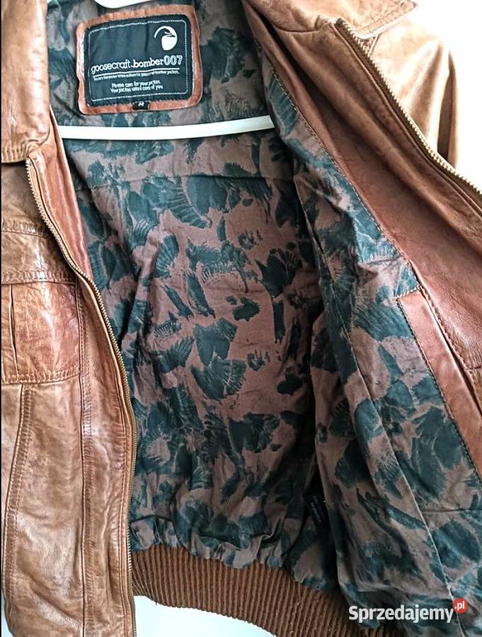 Kurtka Skóra Naturalna Kultowej Marki Goosecraft Wiosenna/Jesienna