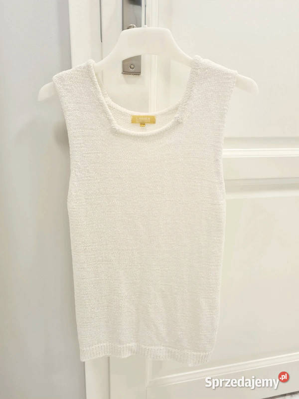 Kremowa bluzka Linnea bez rękawa mazowieckie Warszawa