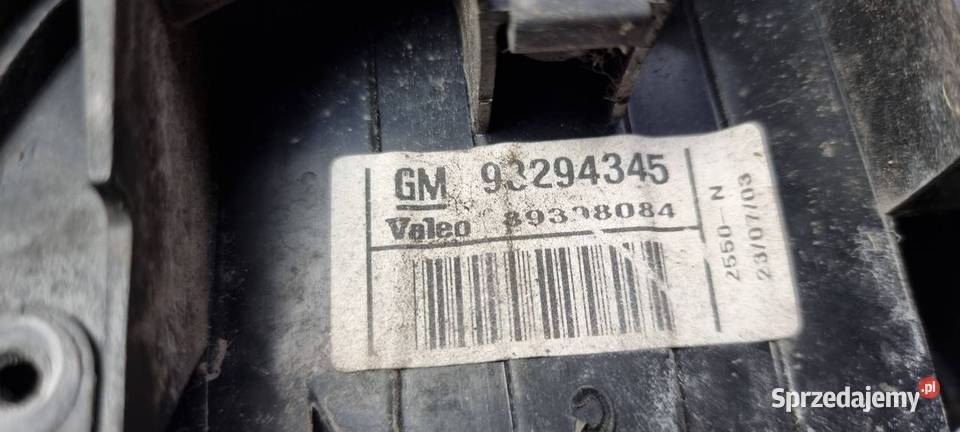 LAMPA LEWA TYŁ OPEL MERIVA A 93294345 Lipno