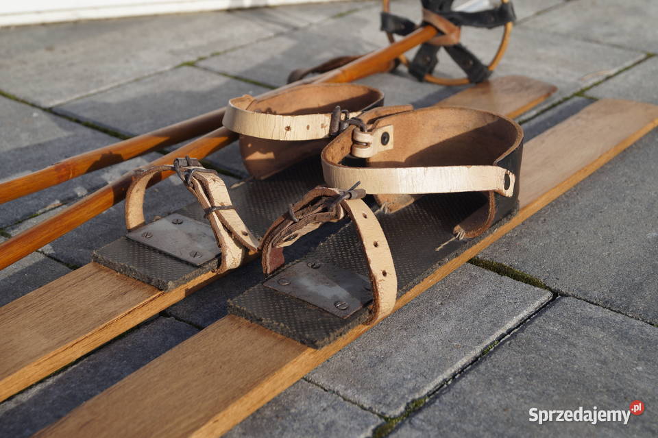 Stare narty dziecięce 90 kijki Pruchnik