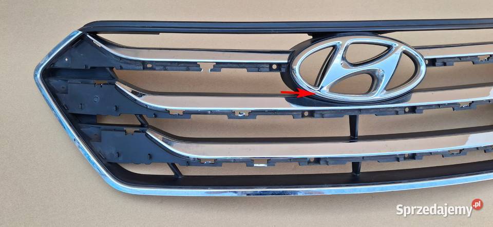 HYUNDAI SANTA FE 3 III 12 GRILL ATRAPA CHŁODNICY Bieleń