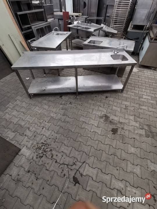 Stół roboczy 250x70x85 z zlewem 34x34x18 Krotoszyn sprzedam