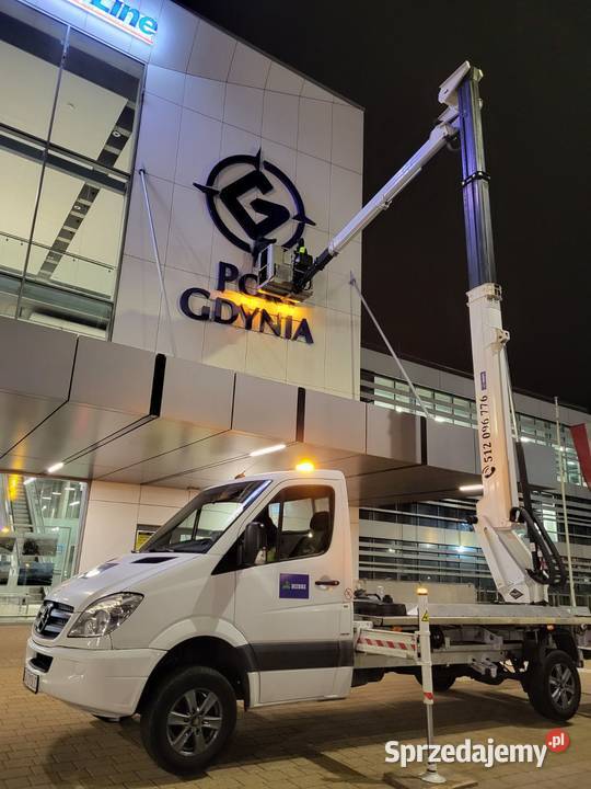 Podnośnik koszowy zwyżka Trójmiasto Gdynia pomorskie