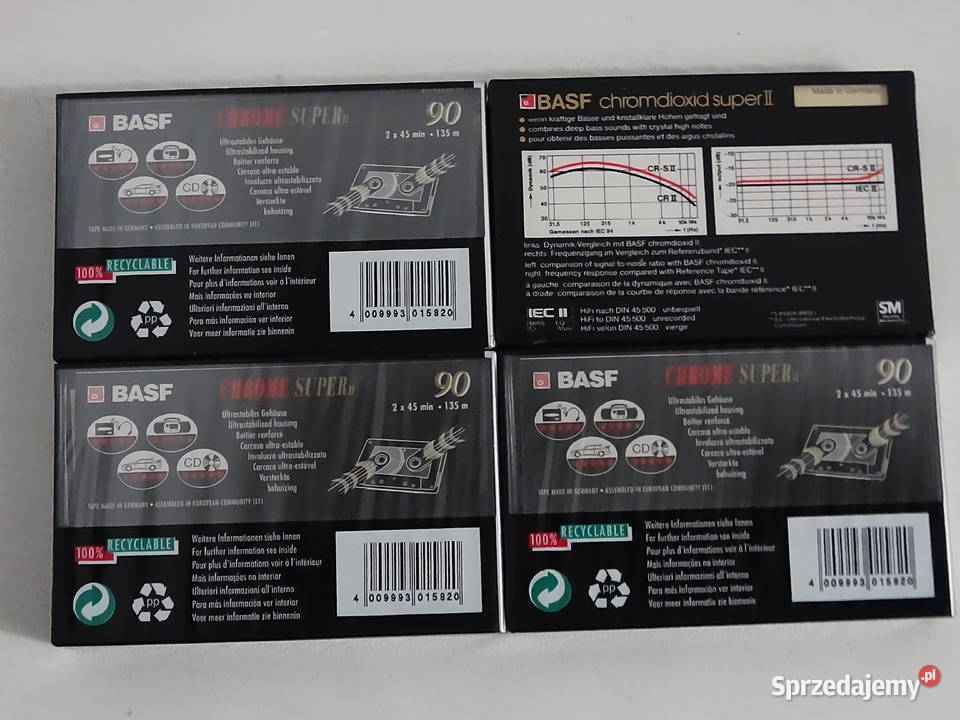 Kaset magnetofonowe BASF Chrome Super II 90 CRS Biłgoraj sprzedam