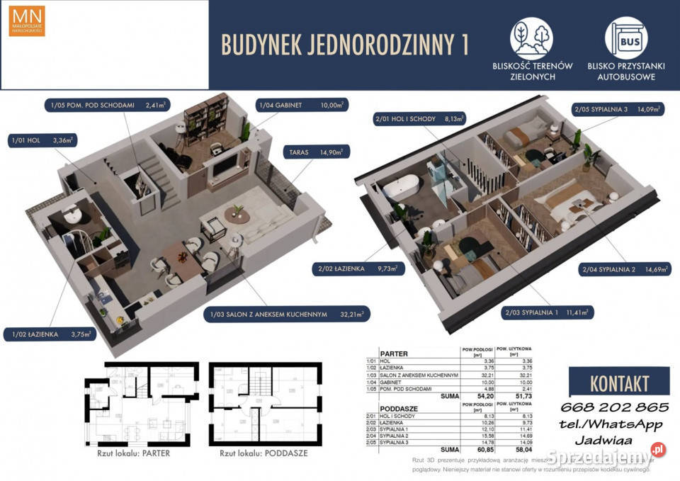 Dom wolnostojący Kocmyrzów 11508m2 małopolskie