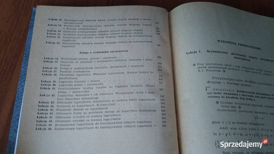 Algebra samouków 2 technikum Michał Hornowski i Gdańsk