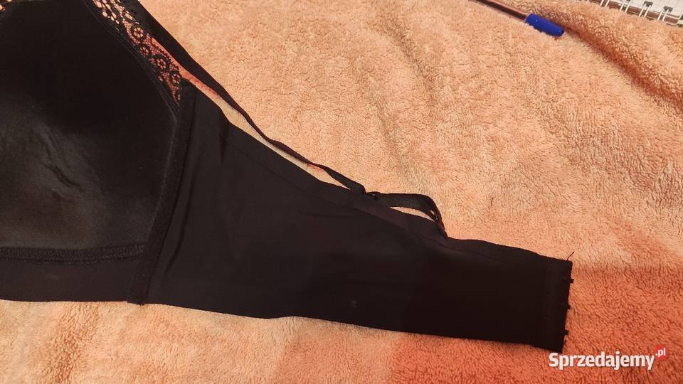 Czarny biustonosz z czarną koronką XL Biustonosze Piaseczno