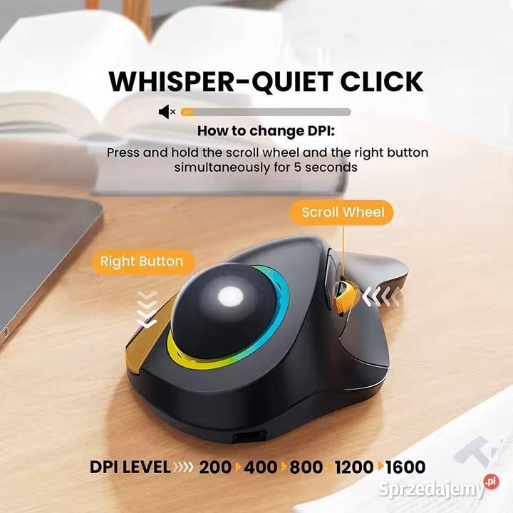 Trackball ergonomiczny bezprzewodowy 24G 2x Myślenice sprzedam
