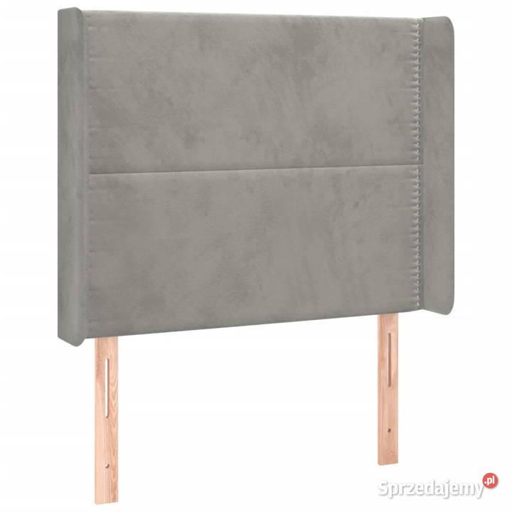 Zagłówek do łóżka z LED jasnoszary 103x16x118128 Ramy i stelaże Warszawa