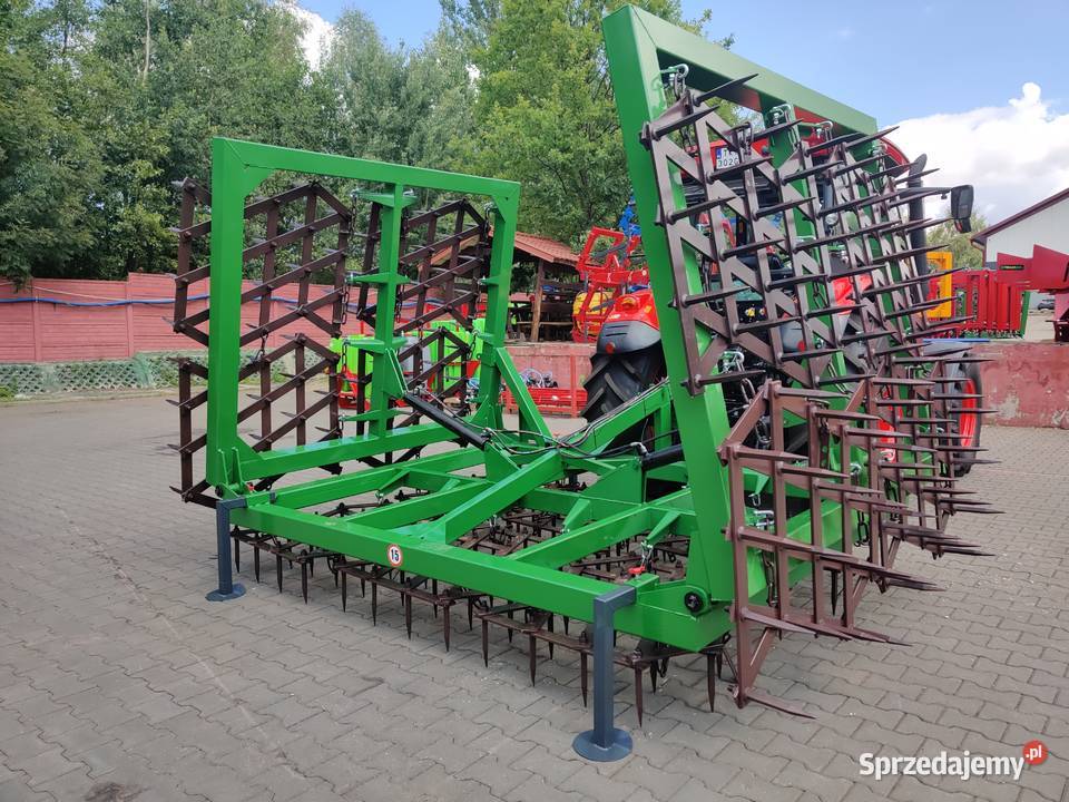 Brony fi 20 zębowe 14 polowe hydrauliczne rama Drawsko Pomorskie