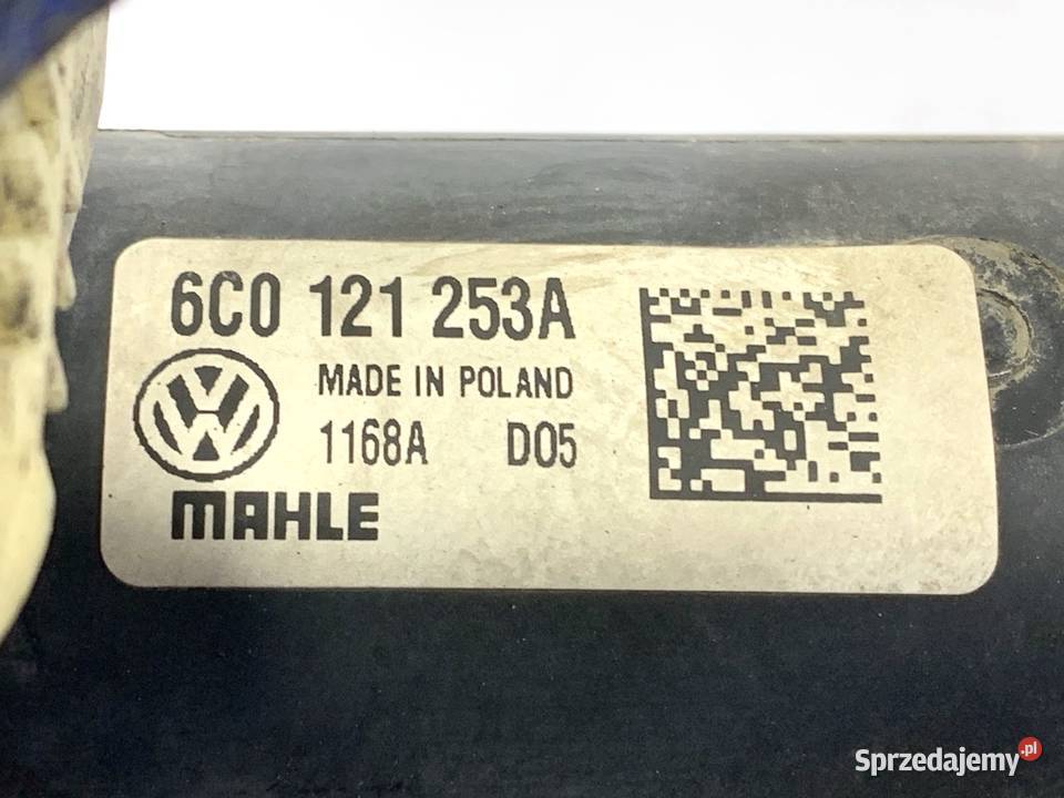 CHŁODNICA WODY SKODA RAPID 16 115 6C0121253A Części samochodowe