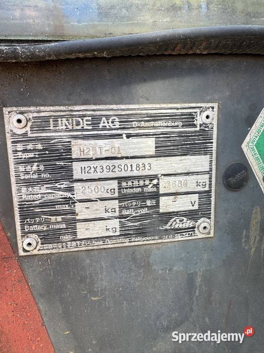 Widlak Linde H25 wolny skok radio opolskie