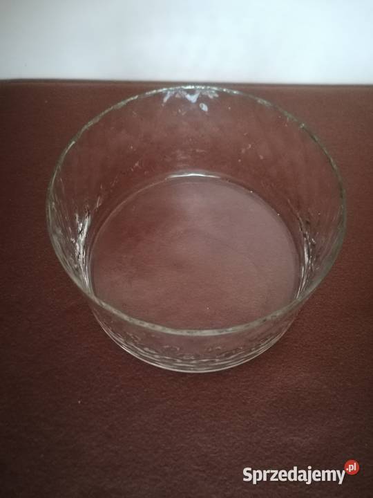 Misa szklana prosta kanelowana wysokość Łódź