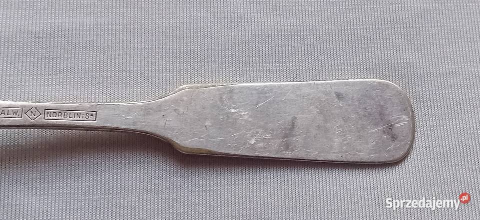 Platerowana łyżeczka Norblin Plaque z początku Koźminek sprzedam