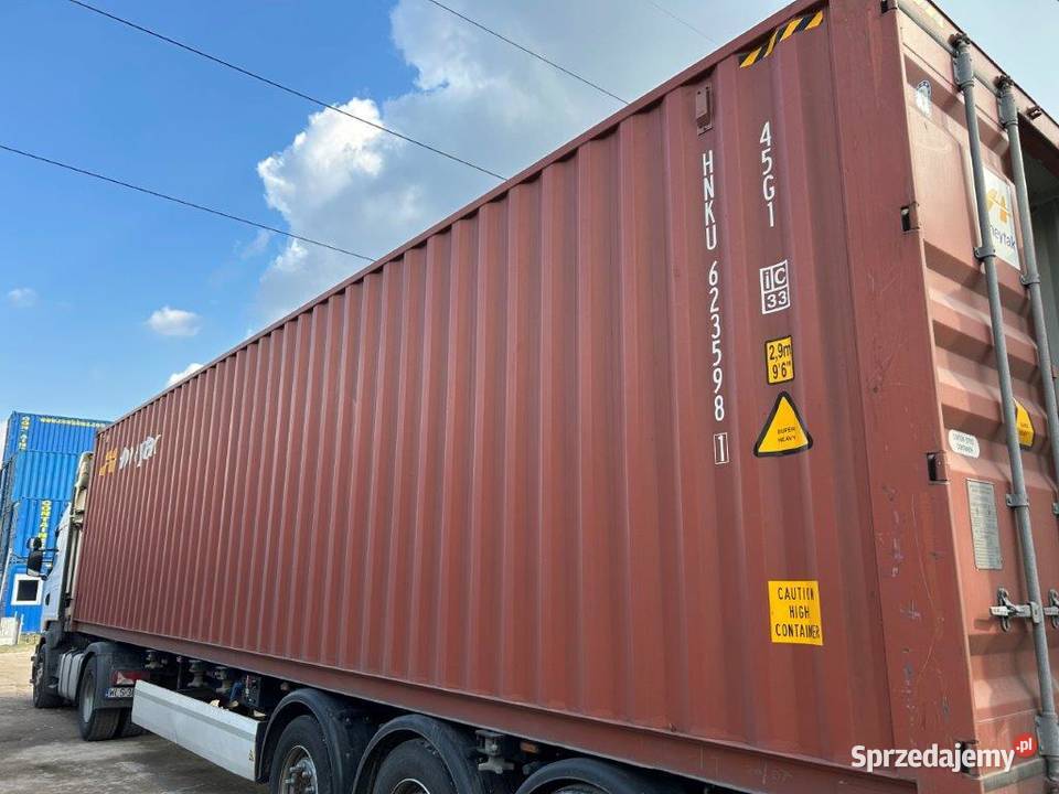 Kontener morski magazynowy 40HC12 metrów IICL Łódź sprzedam