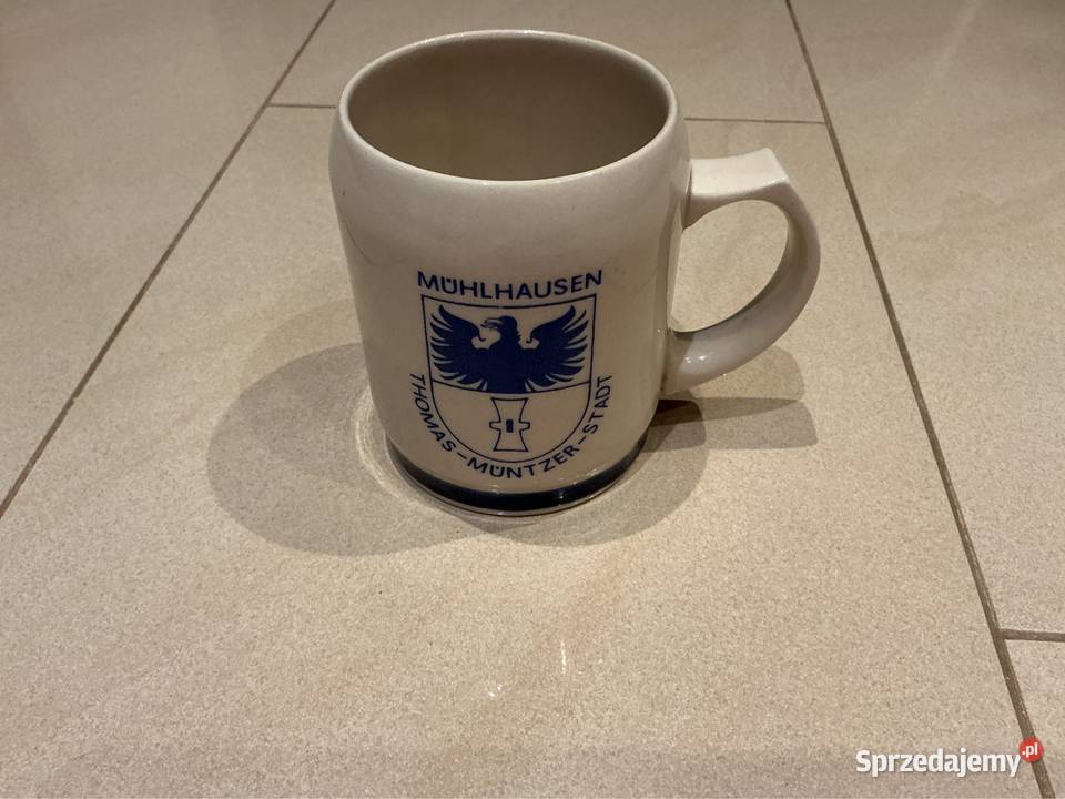 Stary Kufel Ceramiczny Muhlhausen THOMAS MUNTZER lubuskie Nowa Sól